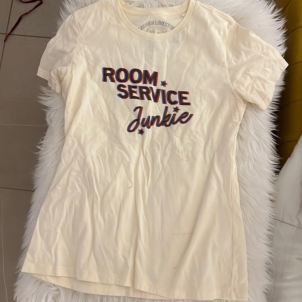Sugarhigh Lovestoned Devo Tee “Room Service Junkie”